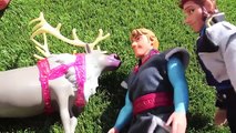Anna Kidnapped Frozen Family Kids Anna Kristoff CAMPING TRIP amp HANS Barbie Parody DisneyCarToys