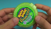 3x Hubba Bubba Bubble Tape`s - Fancy Fruit Sour Green Apple Strawberry Blueberry Watermelon