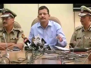 Delhi: Police address a press conference on AAP protest