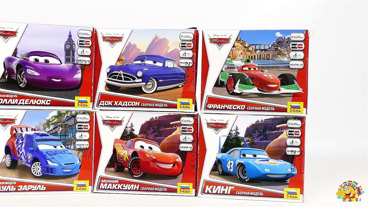 CARS FOR KIDS: Raoul CaRoule Model Kit Zvezda, Car from Disney Pixar Cartoon Cars Toys