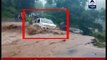 Uttarakhand: Car swept away in flood, all rescued