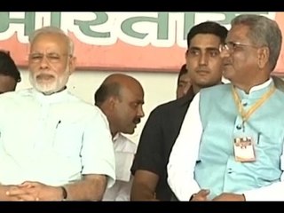 PM Narendra Modi addresses the gathering at Gorakhnath temple in Gorakhpur (UP)