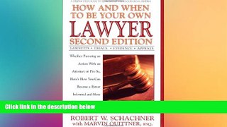 PDF  How and When to Be Your Own Lawyer: A Step-by-Step Guide to Effectively Using Our Legal