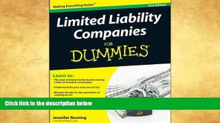 Buy NOW  Limited Liability Companies For Dummies Jennifer Reuting  Book
