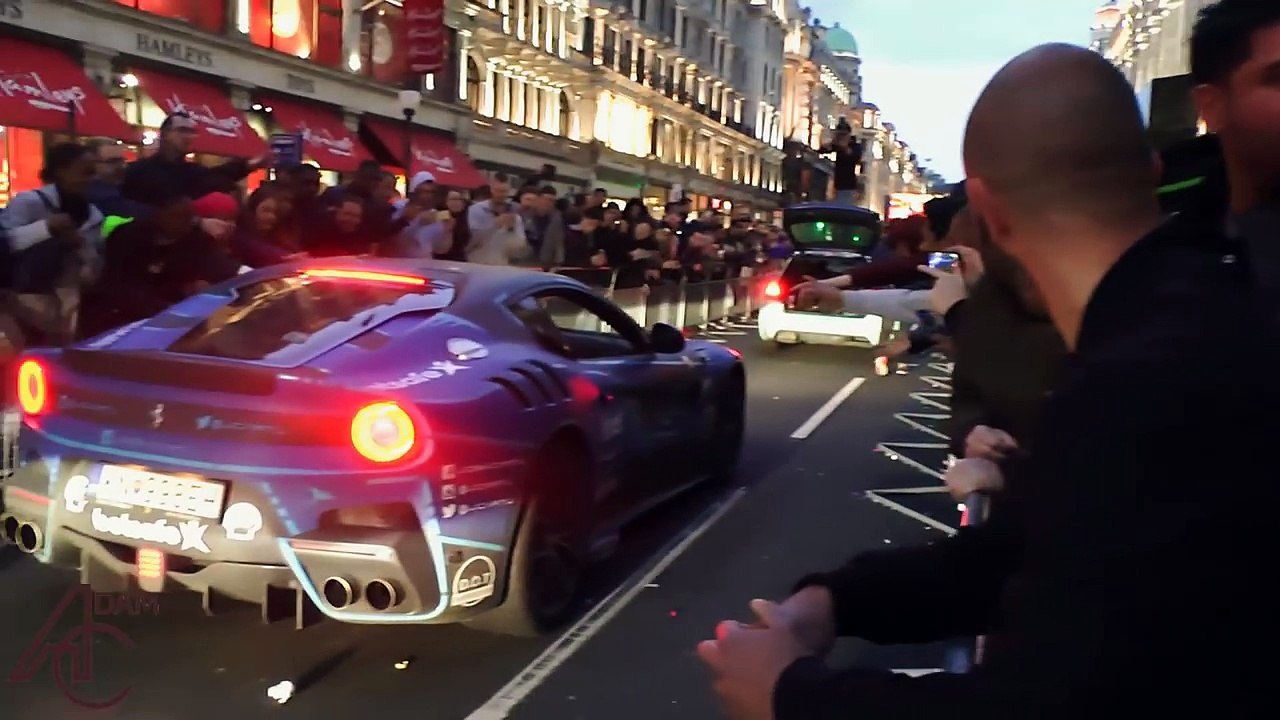 Gumball 3000 Ferrari F12 TDF - SCREAMING V12 Revs!