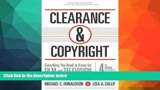 Buy  Clearance   Copyright, 4th Edition: Everything You Need to Know for Film and Television