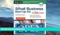 Buy NOW  The Small Business Start-Up Kit for California Peri H. Pakroo J.D.  Full Book