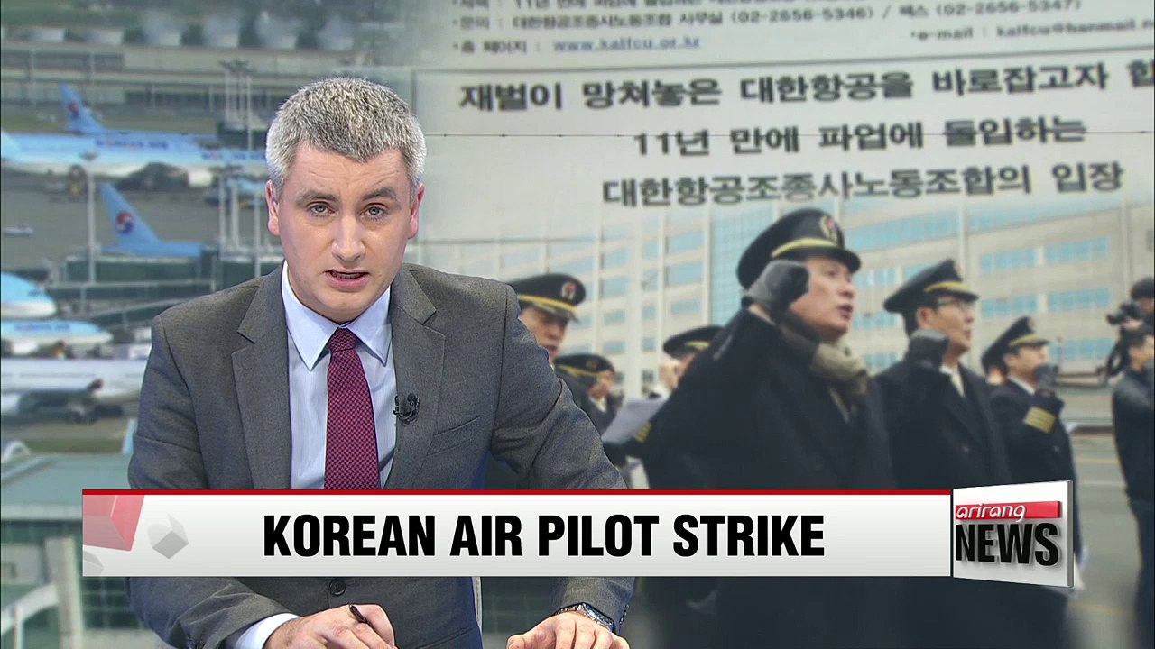 Korean Air pilots begin 10-day strike for higher pay