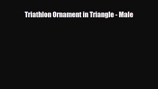 Triathlon Ornament in Triangle - Male