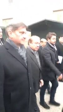 Prime Minister Nawaz Sharif Walking on the Streets of old town Serajevo, Bosnia with Bosnian PM
