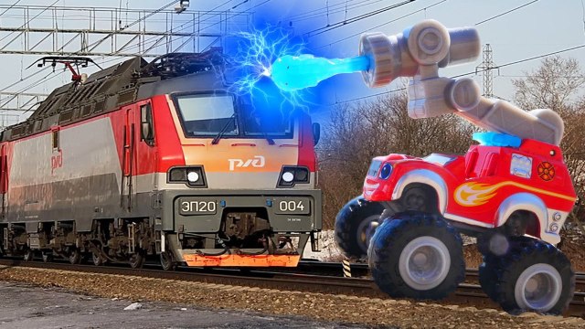 Мультики Вспыш и чудо машинки маленькие Мультфильмы для детей Поезд сбил машинки