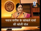This is how Sushma Swaraj gave a befitting reply to Nawaz Sharif and exposed Pakistan