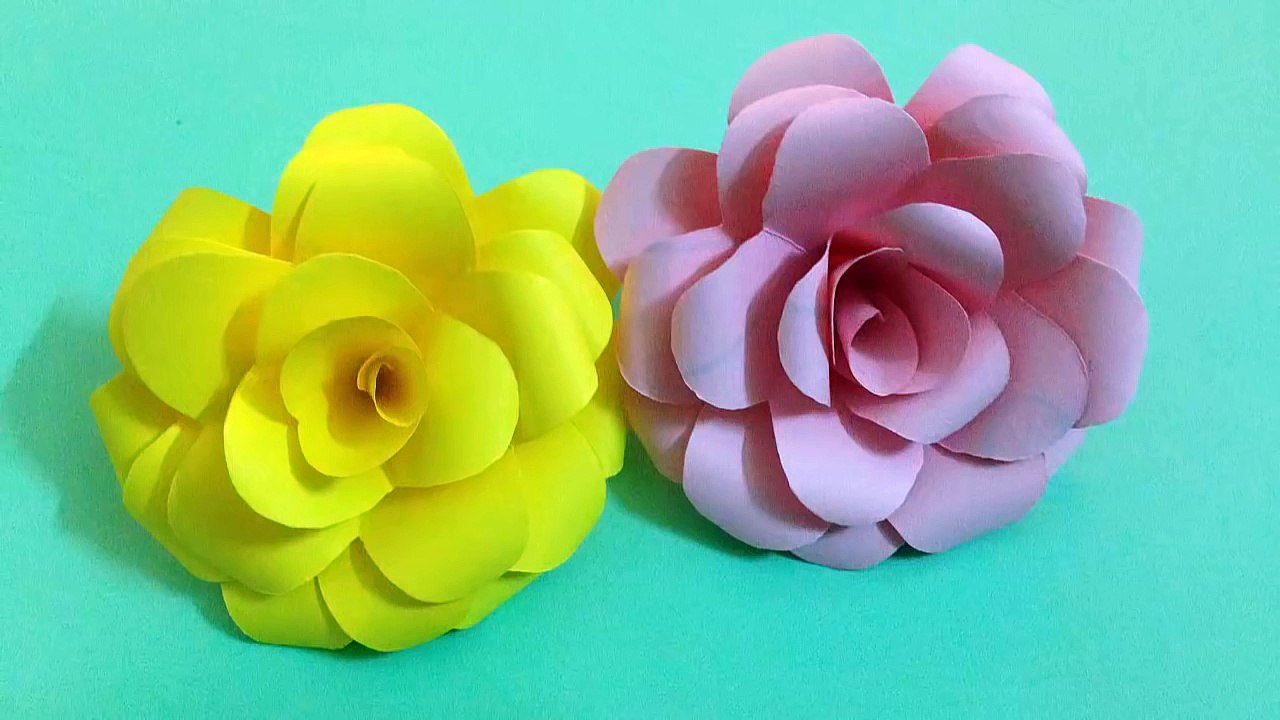 How to make rose paper flower Easy origami flowers for beginners making DIY-Paper Crafts - video Dailymotion