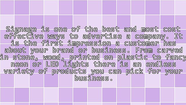 Things a First Time Buyer Should Consider Before Buying Signage