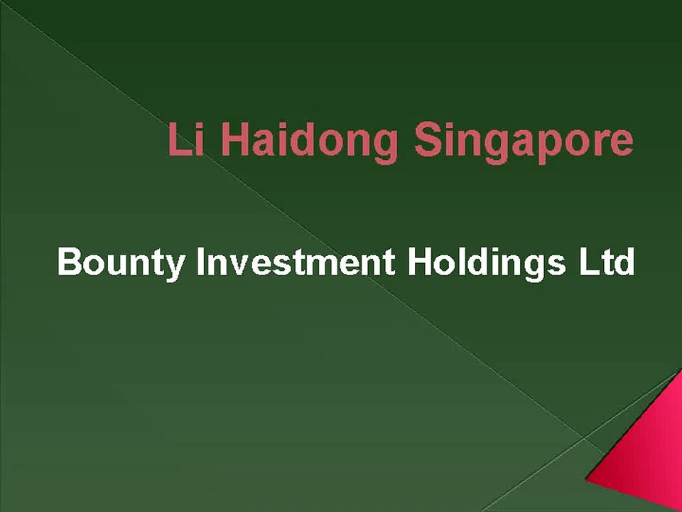 Li Haidong Singapore-Bounty Investment Holdings Ltd