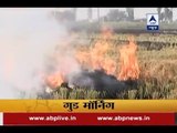 Stubble burning in Haryana contributing to increasing levels of pollution