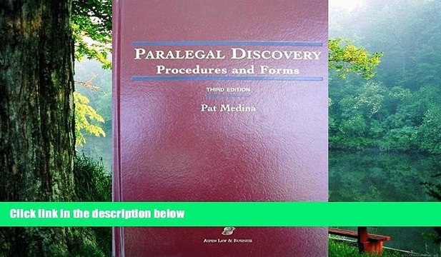 Buy Pat Medina Paralegal Discovery: Procedures and Forms, Third Edition Audiobook Epub