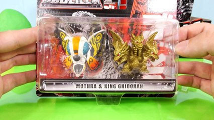 2014 Godzilla Full Toys Set + 2 Kinder Surprise Eggs + 1 Play doh Egg By Disney Cars Toy Club