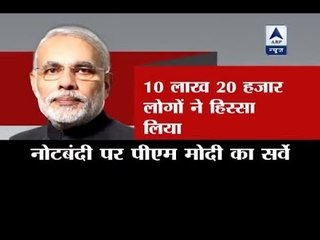 Download Video: Jan Man: People supported demonetisation move via survey in Narendra Modi app