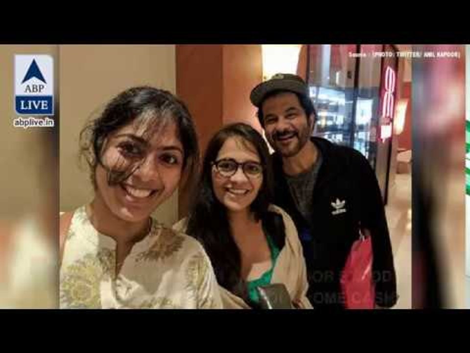 In Graphics:  Bollywood Actor Anil Kapoor Takes Selfies With Fans In ATM Queue