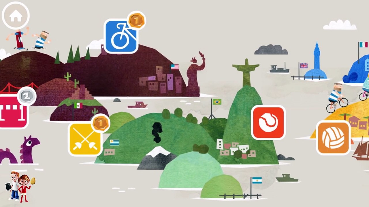 Play Fun Sports Kids Games - Swimming, Running, Tennis - Fun with Learning for Baby & Children