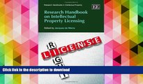 BEST PDF  Research Handbook on Intellectual Property Licensing (Research Handbooks in Intellectual