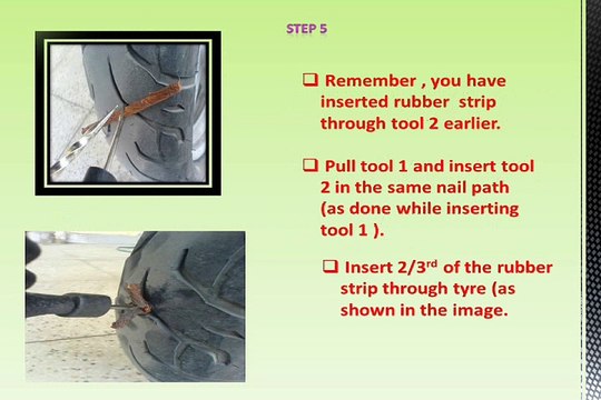 how to repair tyre puncture with tubeless repair puncture kit