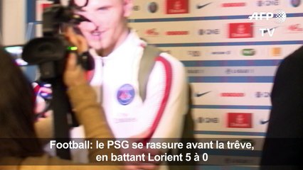 Football: le PSG se rassure avant la trêve, 5-0 face à Lorient