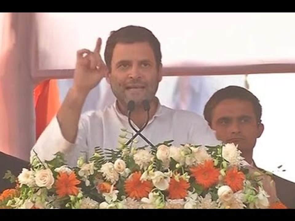 FULL SPEECH- Modi firebombed poor with demonetisation: Rahul Gandhi in Jaunpur rally