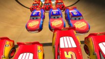 Amazing Spiderman and Lightning McQueen RAMP JUMP | Nursery Rhymes Disney Cars Pixar Colors