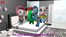 5 Little SHERIFF CALLIES WILD WEST Jumping On The Bed & MORE | Nursery Rhymes In 3D Animation