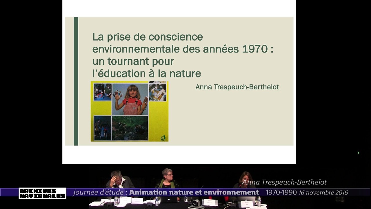 Anna Trespeuch-Berthelot. Animation nature et environnement 1970-1990