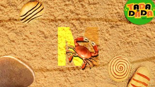 Learn to write ABC | Writing Alphabet Letters  | ABC Songs for Children I Crab I sand I Tada_dada Art Club