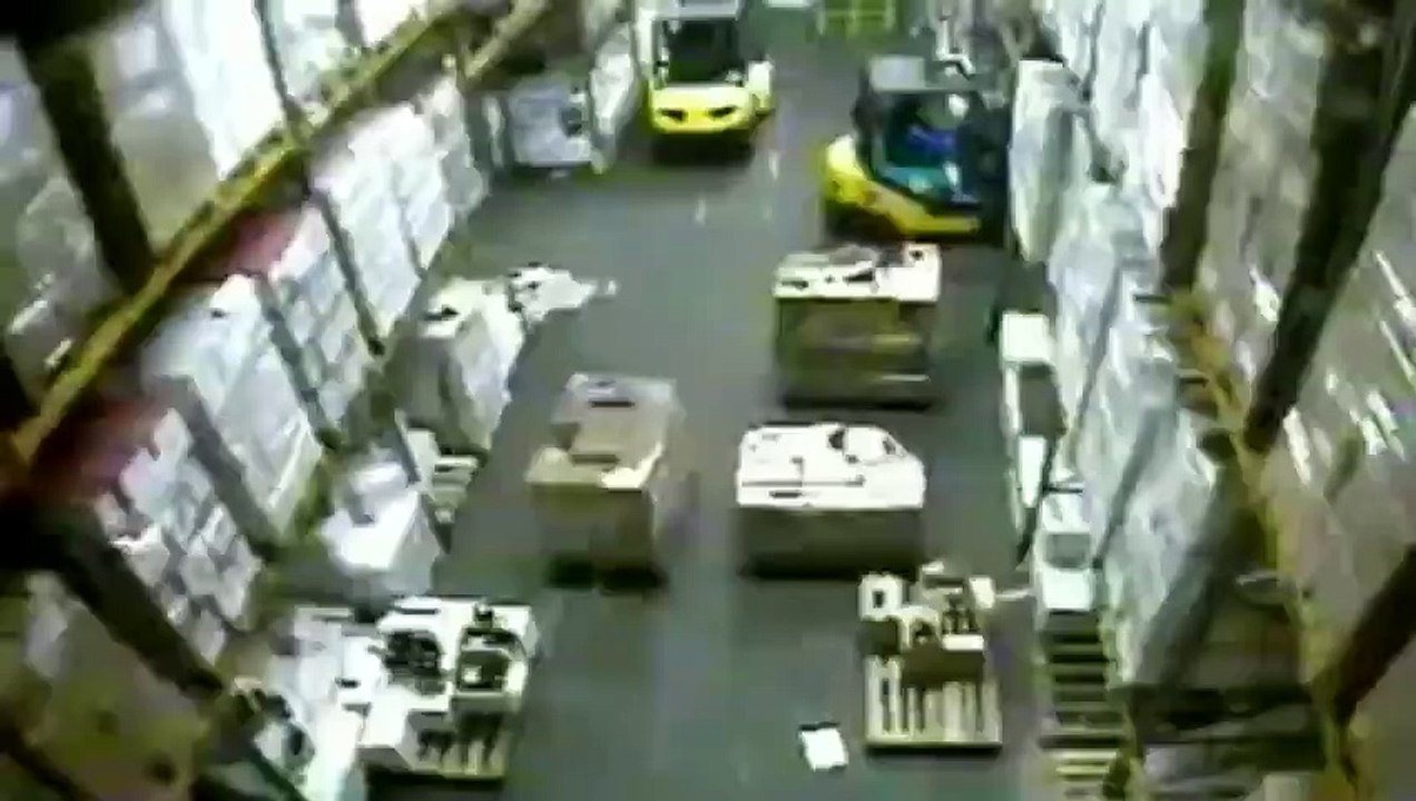 Terrible accident de chariot élévateur