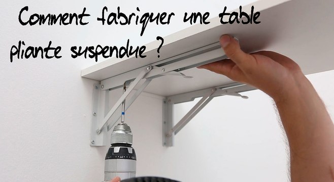 Comment fabriquer une table pliante suspendue ?