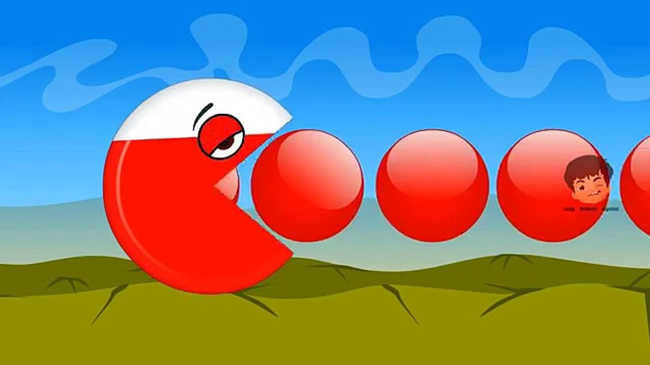 Colors for Children to Learn with Packman Cartoon - Colours for Kids to Learn - Learning Videos