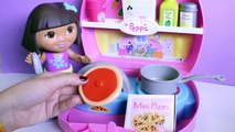 Peppa Pig Mini Pizzeria with Dora The Explorer Chef Dora La Exploradora Nickelodeon Toys Review