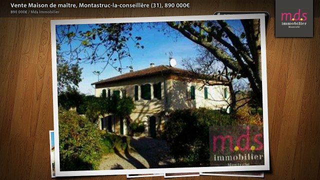 Vente Maison de maître, Montastruc-la-conseillère (31), 890 000€