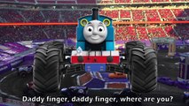 Thomas and Friends Monster Truck Finger Family Daddy Finger Song Nursery Rhymes Cookie Tv