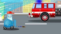 Jugando con Camión de bomberos - Caricatura de Carritos Para Niños | La zona de operación