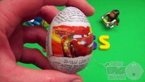 Disney Cars Surprise Egg Learn A Word! Spelling Bathroom Words! Lesson 6