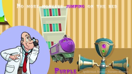 Koko from Chuggington Jumping on the Bed - Five Little Monkeys Jumping on the Bed Nursery Rhymes