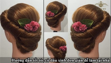 Hướng dẫn tết tóc cô dâu xinh đơn giản dễ làm tại nhà