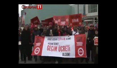 DİSK'ten asgari ücret eylemi