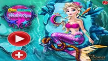 Disney Frozen Games: Elsa Mermaid Heal Spa - Baby Games To Play