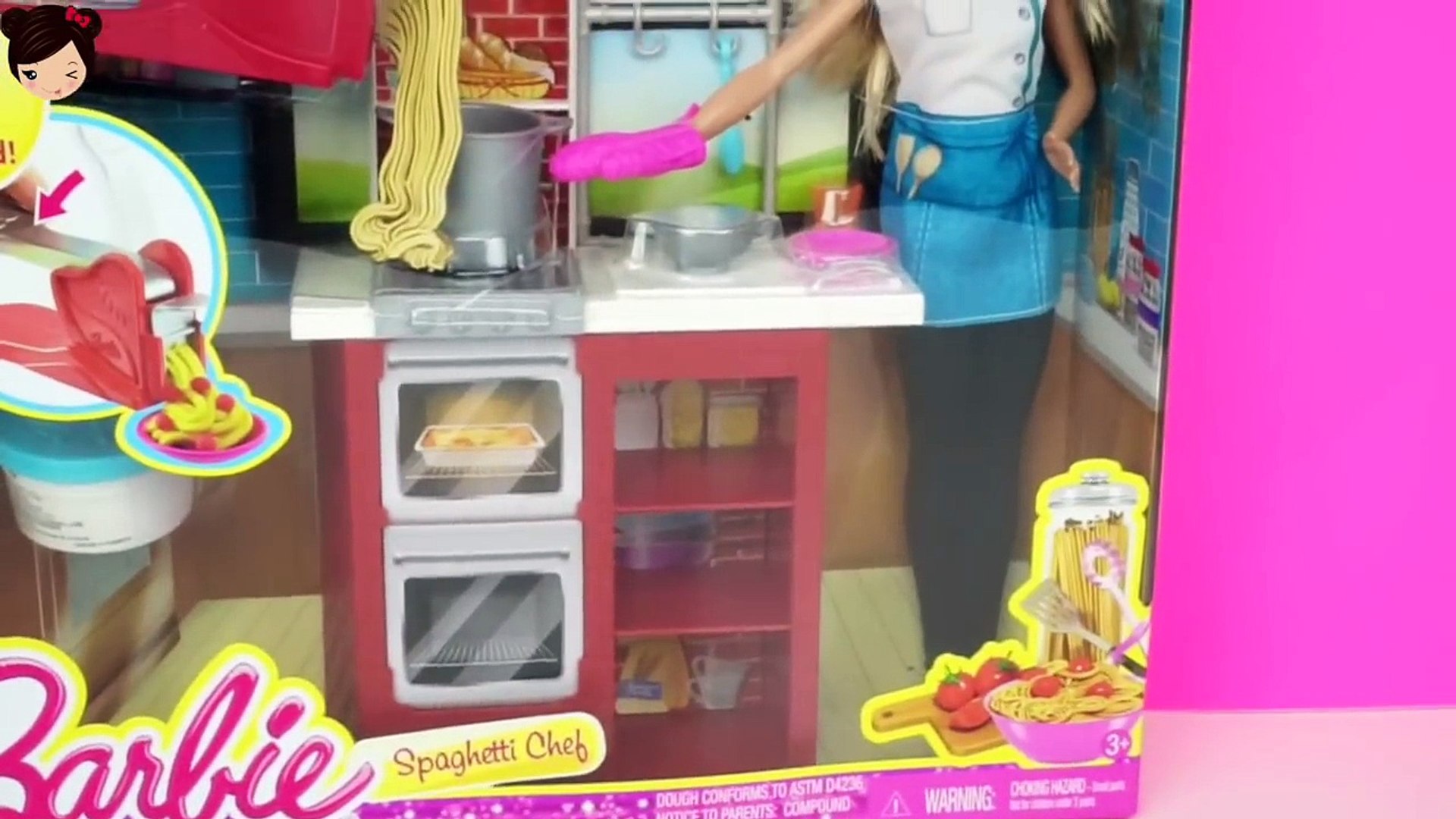 Barbie Spaghetti Chef Cocina para La Princesa Ariel y Eric - Juguetes de Barbie con Plastilina – Видео Dailymotion