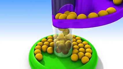 Learn Colors with Marble Maze Run and Colorful Gumballs - Learn Colours for Children