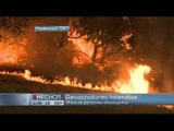 Devastadores incendios al norte de California