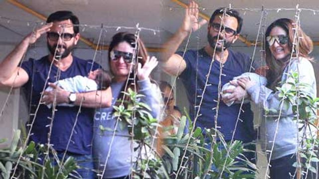 Kareena Kapoor Saif Ali Khan Bring Home Baby Taimur Ali Khan & Pose For Media | #TaimurAliKhan