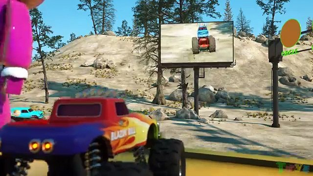 Learn Shapes And Race Monster Trucks - TOYS (Part 3) | Videos For Children